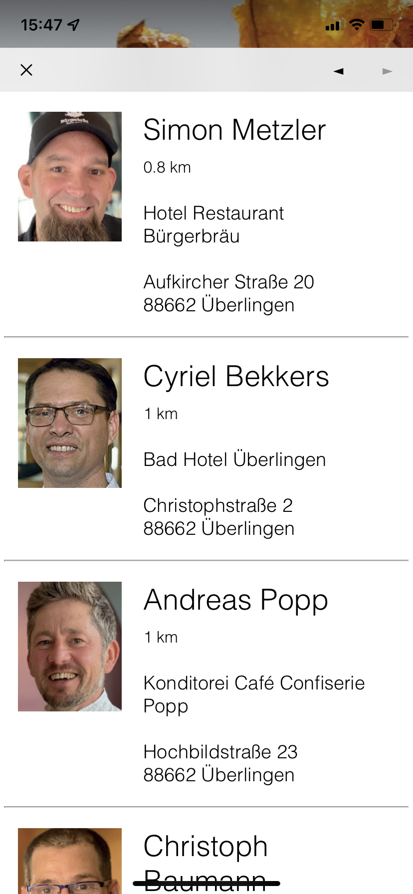 Die Köche App Übersicht